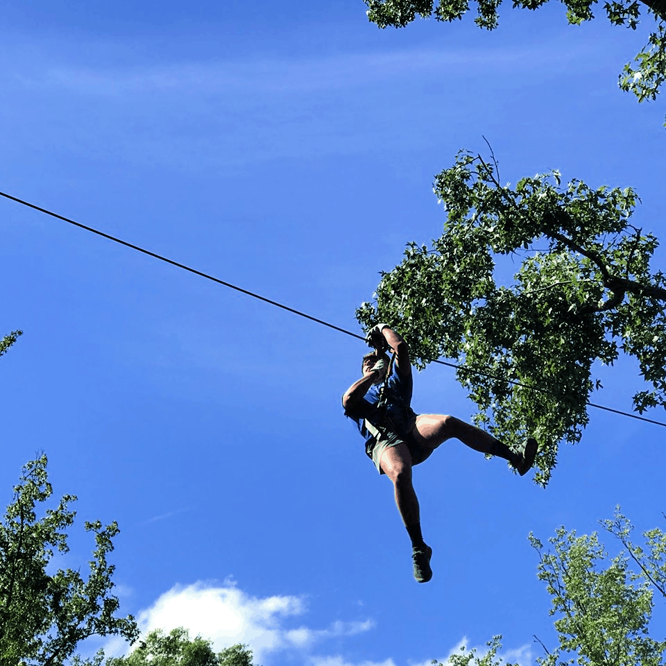 Zip-lining