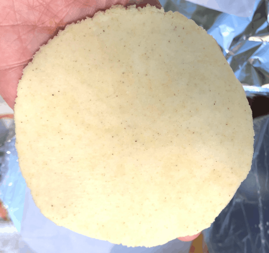Homemade tortilla